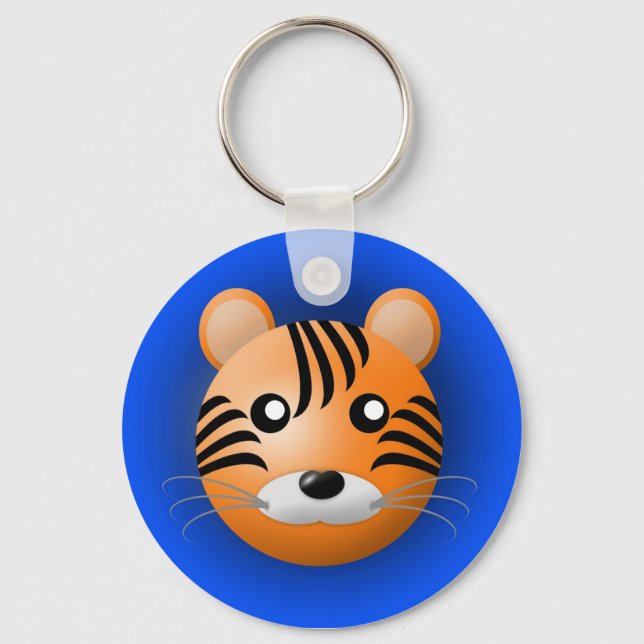 Schlüsselanhänger mit Tieren: Tiger (Vorderseite)