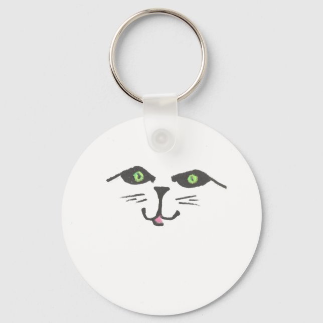 Schlüsselanhänger "Niedliche Katze" (Vorderseite)