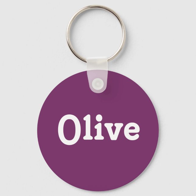 Schlüsselanhänger Olive (Vorderseite)