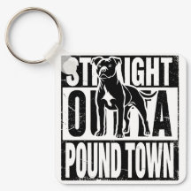 Schlüsselanhänger Outta Pound Town