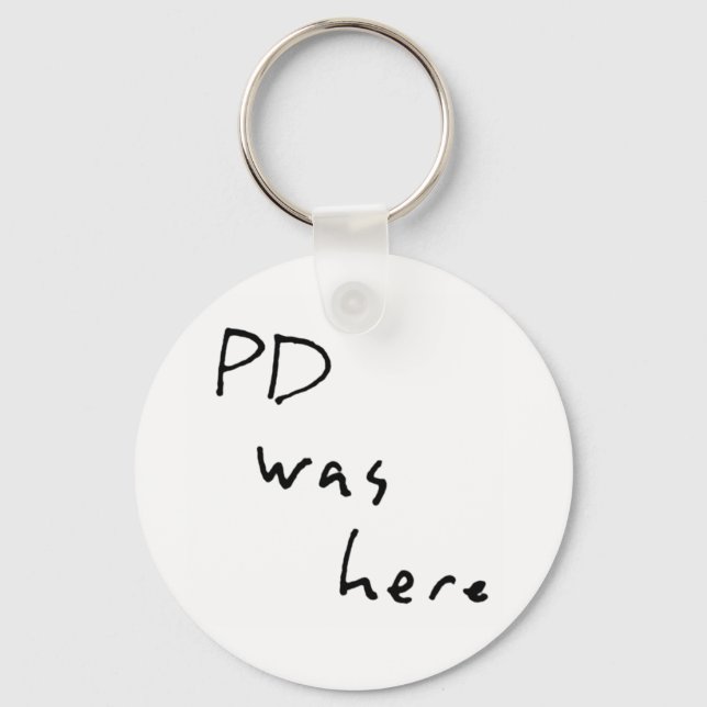 Schlüsselanhänger "PD war hier" (Vorderseite)