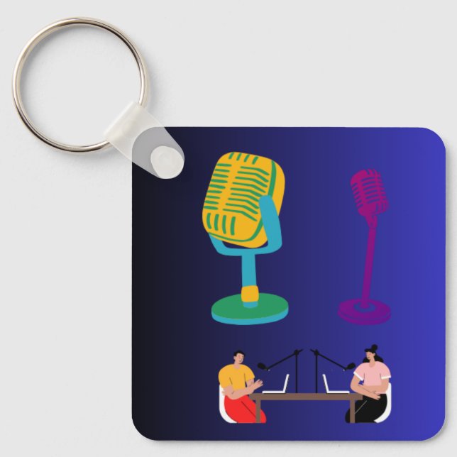 Schlüsselanhänger Podcast (Vorderseite)