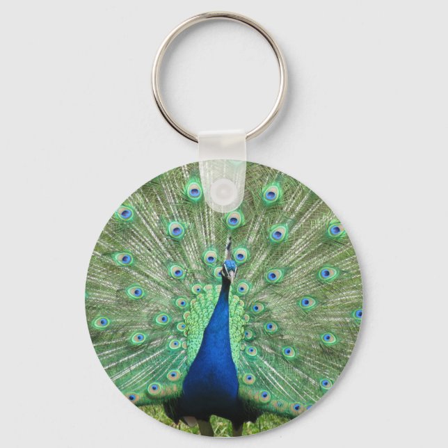 Schlüsselanhänger - Proud Peacock (Vorderseite)