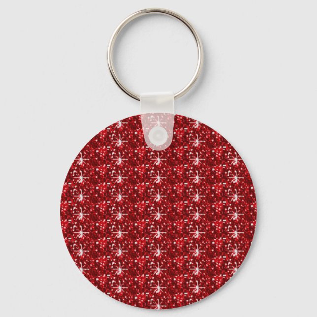 Schlüsselanhänger Red Dark Glitzer (Vorderseite)