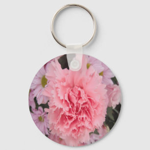 Schlüsselanhänger rosa Nelke Schönheit