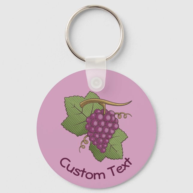 Schlüsselanhänger Roter Trauben (Vorderseite)