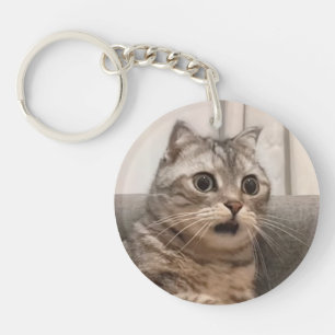 Schlüsselanhänger schockierte Cat Meme