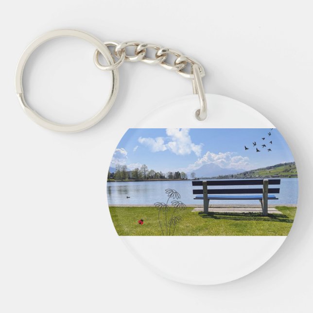 Schlüsselanhänger See & Hafen – Ruhe für unterwegs (Vorderseite)