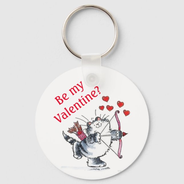 Schlüsselanhänger - Sei mein Valentin? (Vorderseite)