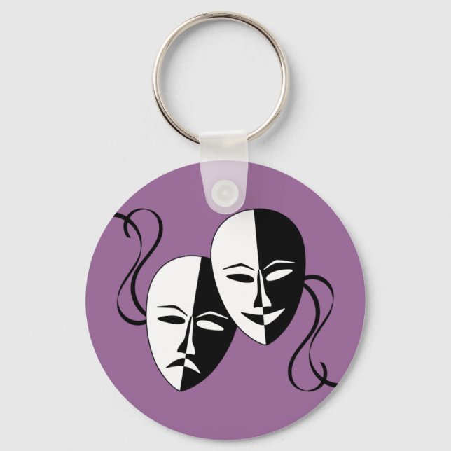 Schlüsselanhänger Theatermasken (Vorderseite)