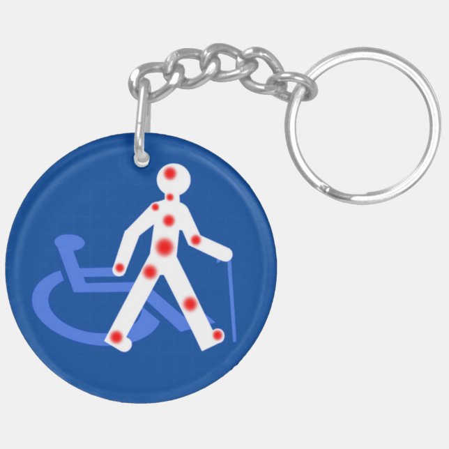 Schlüsselanhänger Unsichtbare/sichtbare Behinderun (Rückseite komplett)