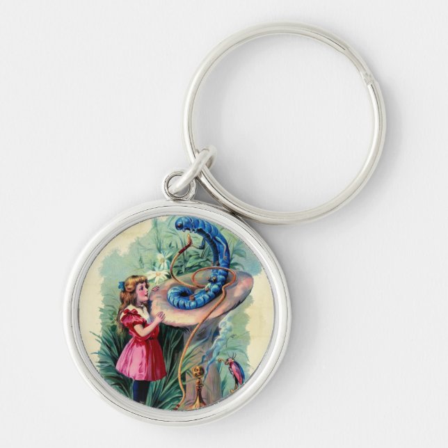 Schlüsselanhänger Vintag Alice im Wunderland (Vorne)