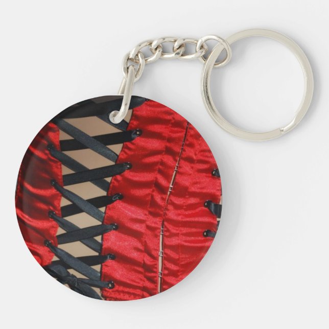 Schlüsselanhänger von gestrichenen Korsetten (Rückseite)