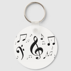 Schlüsselanhänger von Musiknoten