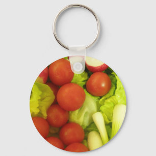 Schlüsselanhänger von Salat und Gemüse