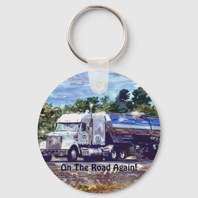 Schlüsselanhänger "White Fuel Tanker Truck Drivers (Vorderseite)