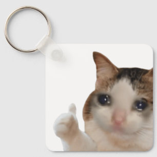 Schlüsselanhänger wirft Ok Cat Meme auf