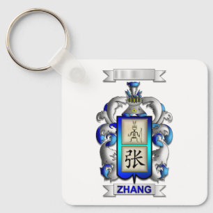 Schlüsselanhänger Zhang Nachname und Schild