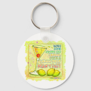Schlüsselanhänger - Zitronen-Tropfen Martini