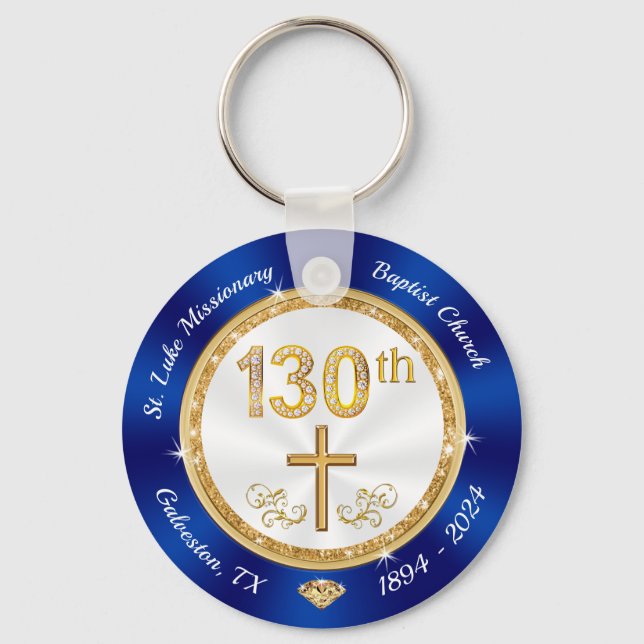 Schlüsselanhänger zum 130. Kirchenjubiläum (Vorderseite)