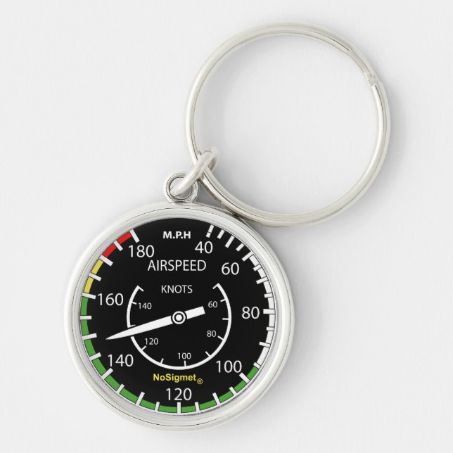 Schlüsselbund Randinstrument Flugzeug: „Anemometer Schlüsselanhänger (Vorne)