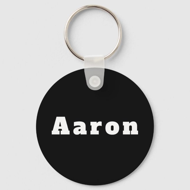 Schlüsselger mit Namen Aaron Schlüsselanhänger (Vorderseite)