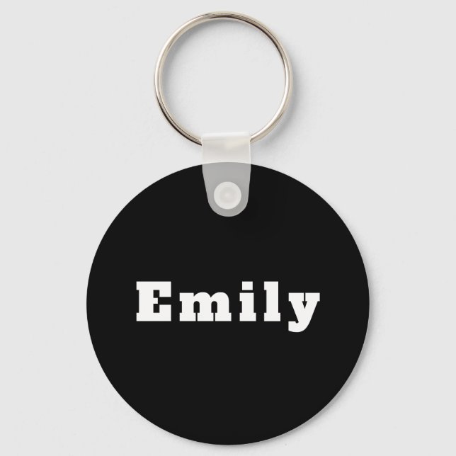 Schlüsselger mit Namen Emily Schlüsselanhänger (Vorderseite)