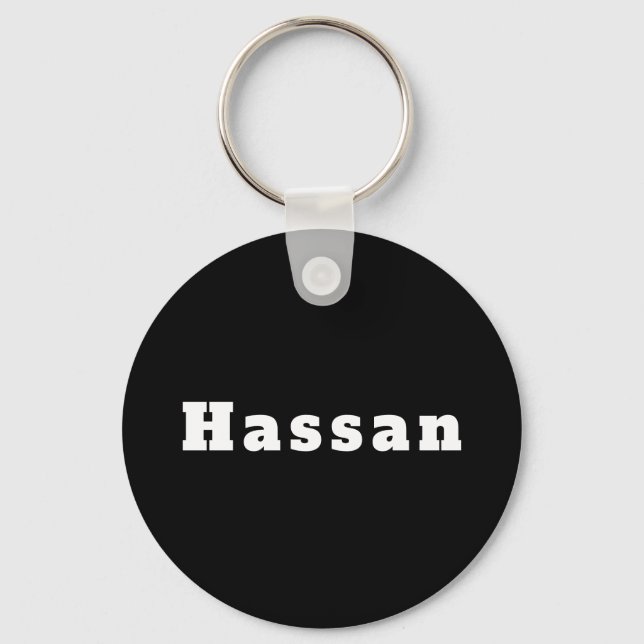 Schlüsselger mit Namen Hassan Schlüsselanhänger (Vorderseite)