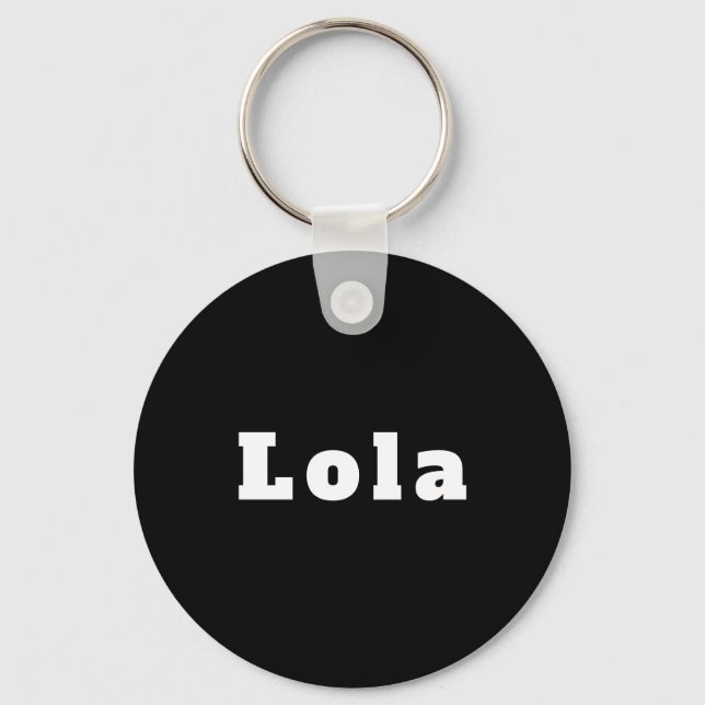 Schlüsselger mit Namen Lola Schlüsselanhänger (Vorderseite)