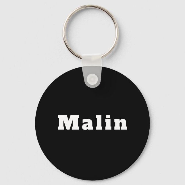 Schlüsselger mit Namen Malin Schlüsselanhänger (Vorderseite)