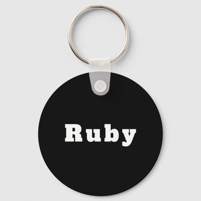Schlüsselger mit Namen Ruby Schlüsselanhänger (Vorderseite)