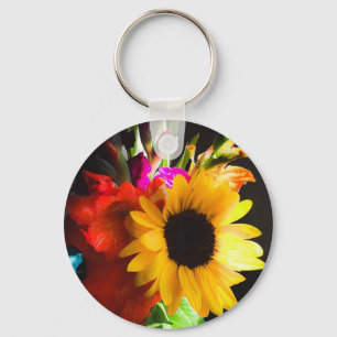 Schlüsselger, Motiv Sonnenblume Schlüsselanhänger