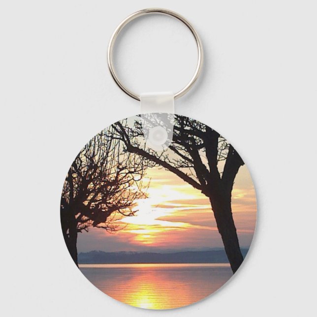 Schlüsselger Sonnenuntergang Schlüsselanhänger (Vorderseite)
