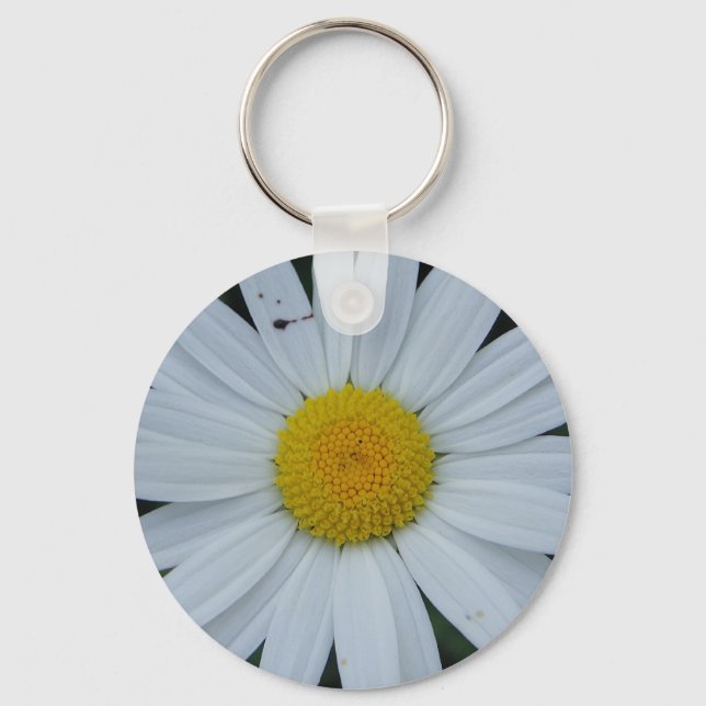 Schlüsselger weiß Margeritenüte Schlüsselanhänger (Vorderseite)