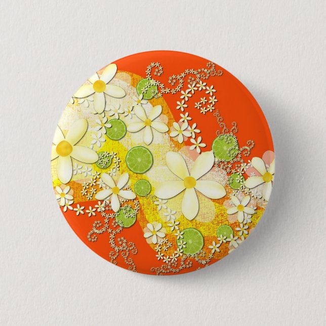 Schlüsselkalk-Girlande-Button Button (Vorderseite)