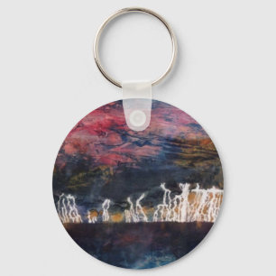 Schlüsselkette abstrakte Kunst Schlüsselanhänger