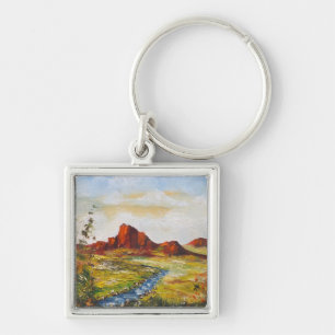 Schlüsselkette Ann Hayes Painting Red Rock Canyan Schlüsselanhänger