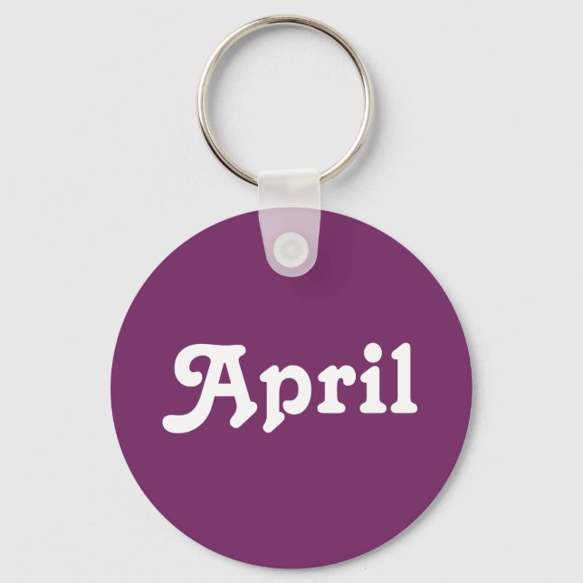 Schlüsselkette April Schlüsselanhänger (Vorderseite)