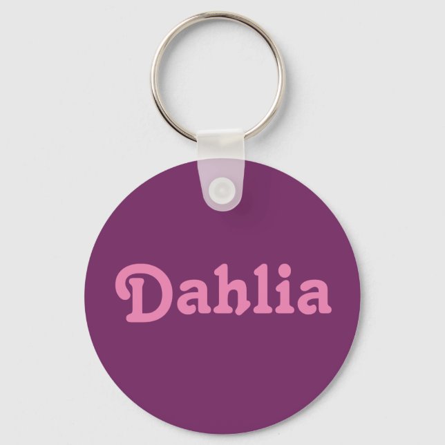 Schlüsselkette Dahlia Schlüsselanhänger (Vorderseite)