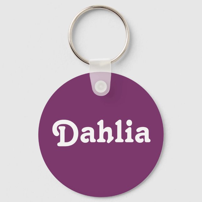 Schlüsselkette Dahlia Schlüsselanhänger (Vorderseite)