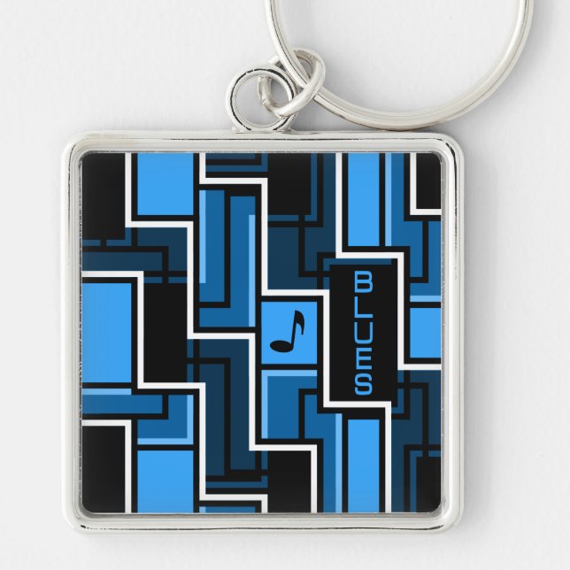 Schlüsselkette der Blues, Premium groß Schlüsselanhänger (Vorne)