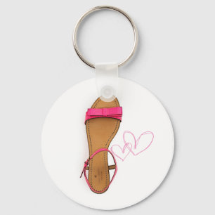 Schlüsselkette der rosa Sandaleschuhe Schlüsselanhänger