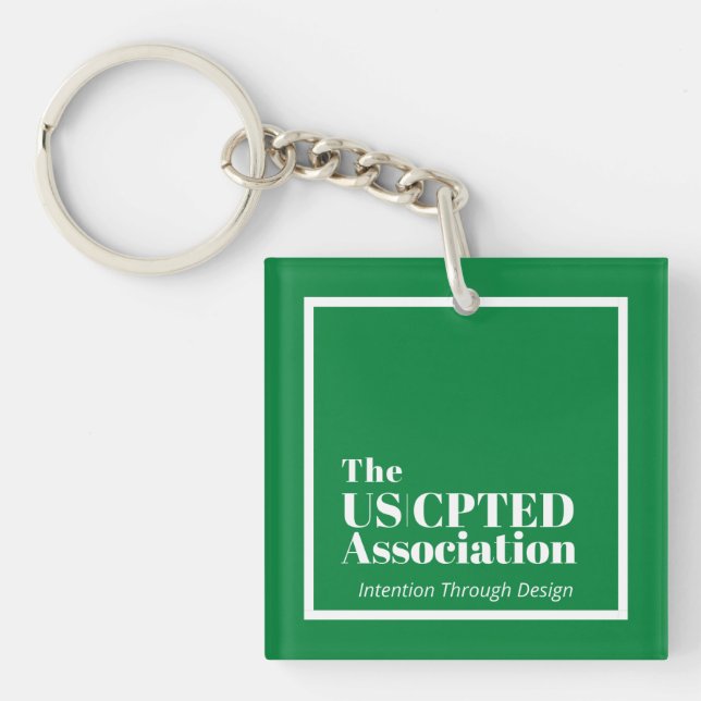 Schlüsselkette der US-CPTED-Vereinigung Schlüsselanhänger (Vorderseite)