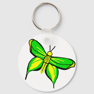 Schlüsselkette des grünen Frackschmetterlinges Schlüsselanhänger