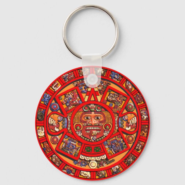Schlüsselkette des Maya-Kalenders Schlüsselanhänger (Vorderseite)