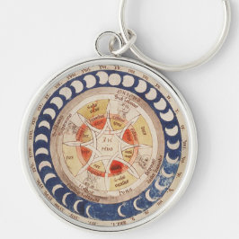 Schlüsselkette des mittelalterlichen Mondes Schlüsselanhänger