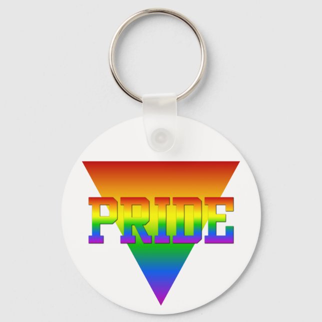 Schlüsselkette des Pride Triangle Schlüsselanhänger (Vorderseite)