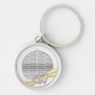 Schlüsselkette für benutzerdefinierte Herz-Lemon-M Schlüsselanhänger
