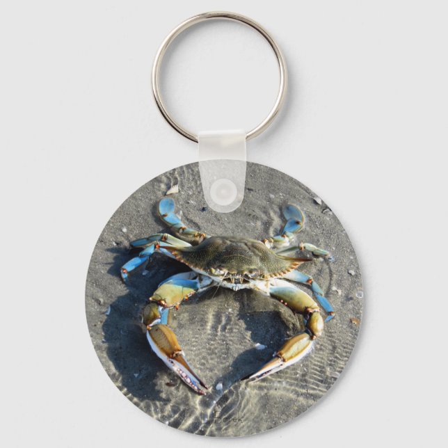 Schlüsselkette für blaue Krebse Schlüsselanhänger (Vorderseite)