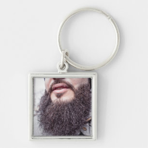 Schlüsselkette für coole Beard & Mustache Schlüsselanhänger